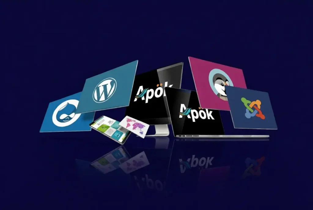 En la imagen aparecen algunos de los gestores de contenido web más populares