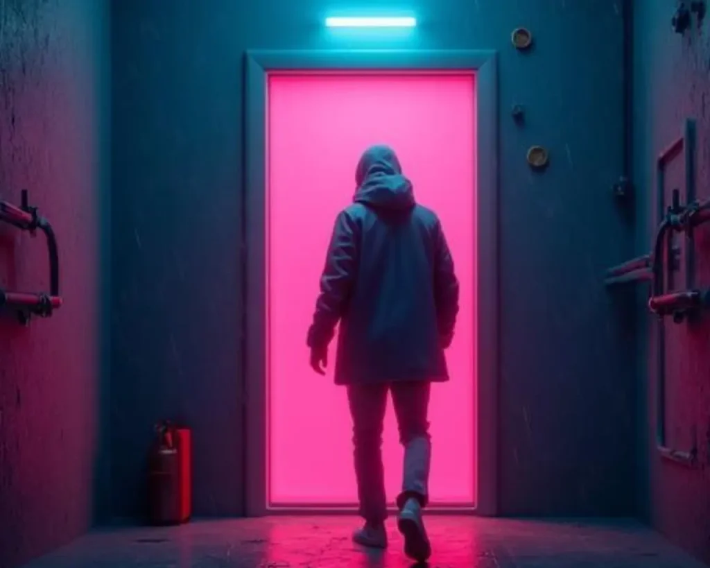 Figura encapuchada accediendo a servidor en pasillo oscuro — plataformas de Venezuela hackeadas 2026