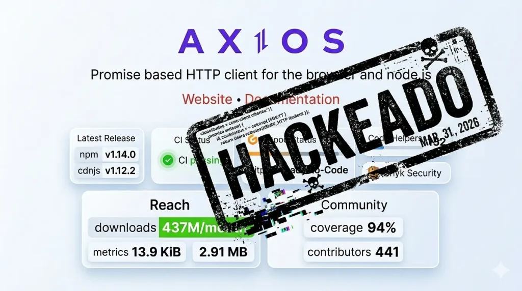 Axios ha sido hackeado y compromete a gran cantidad de proyectos incluyendo proyectos venezolanos