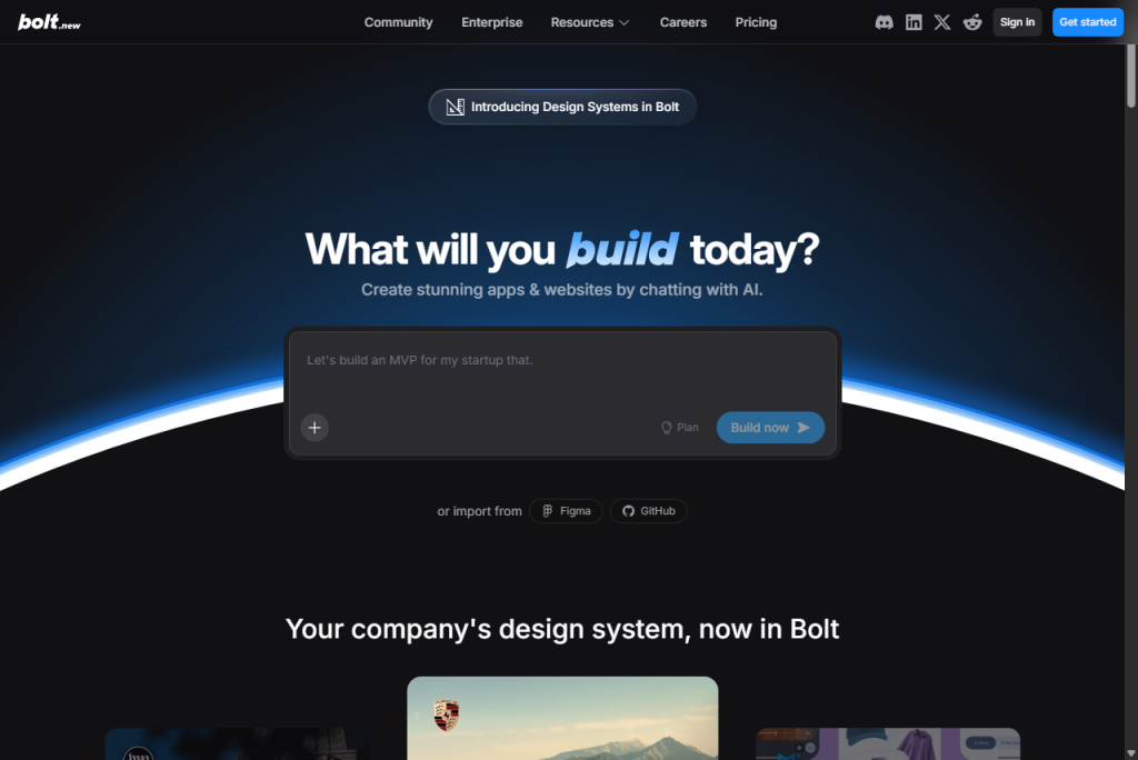 Aplicaciones para el desarrollo web con IA: bolt.new