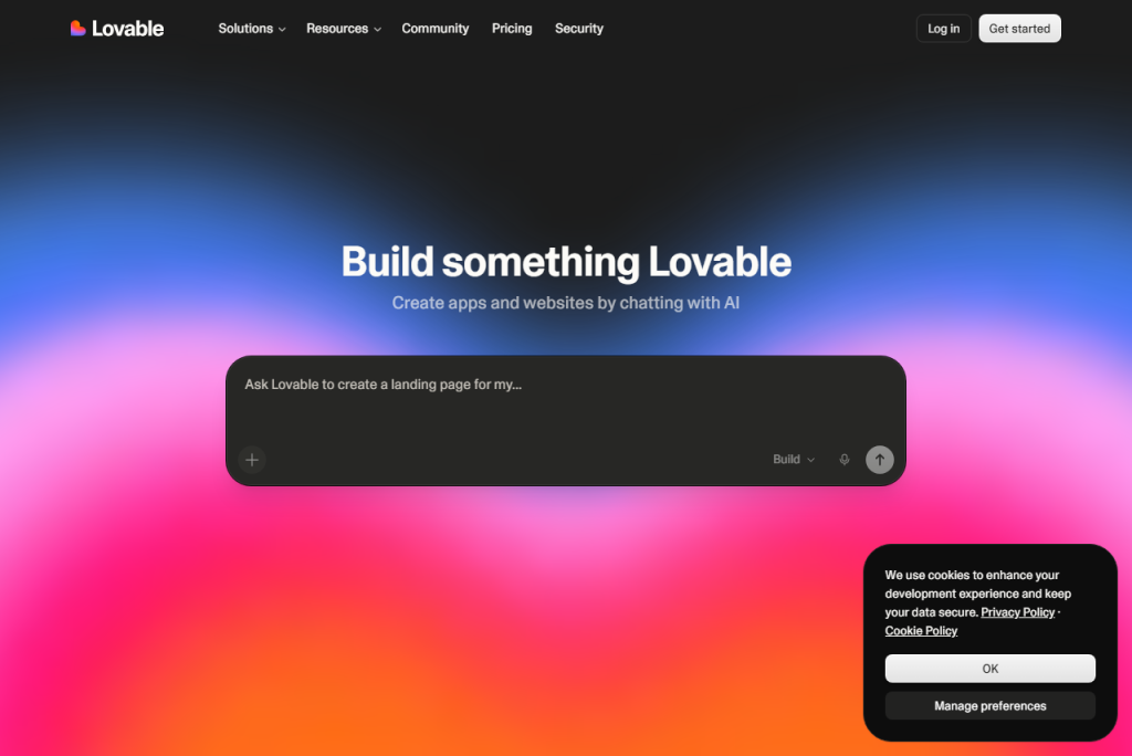 Aplicaciones para el desarrollo web con IA: Lovable